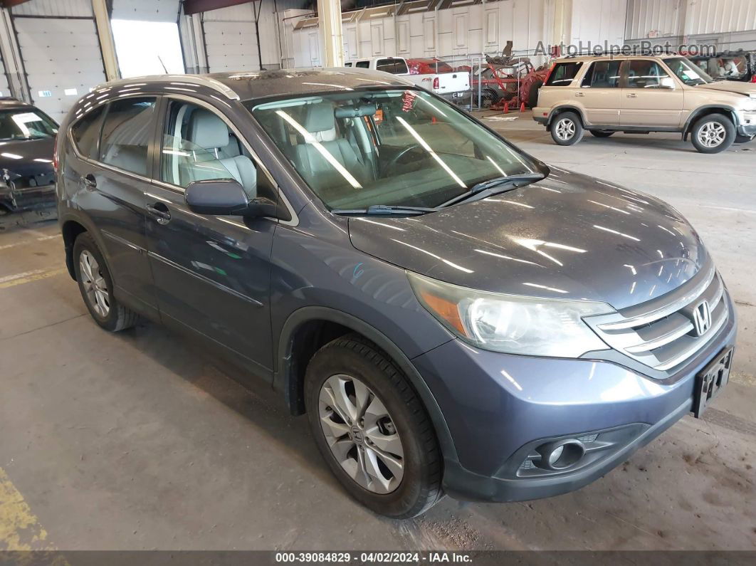 2012 Honda Cr-v Ex-l Blue vin: JHLRM4H75CC013627