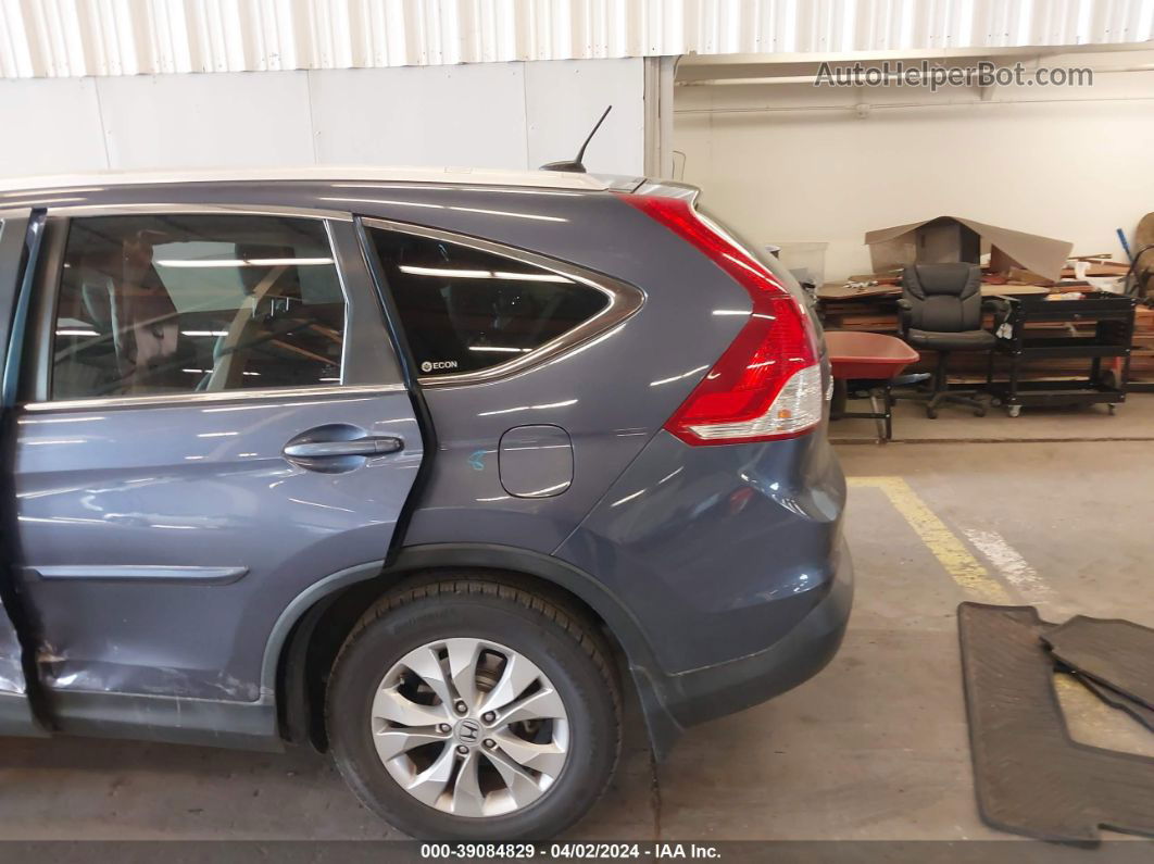 2012 Honda Cr-v Ex-l Blue vin: JHLRM4H75CC013627