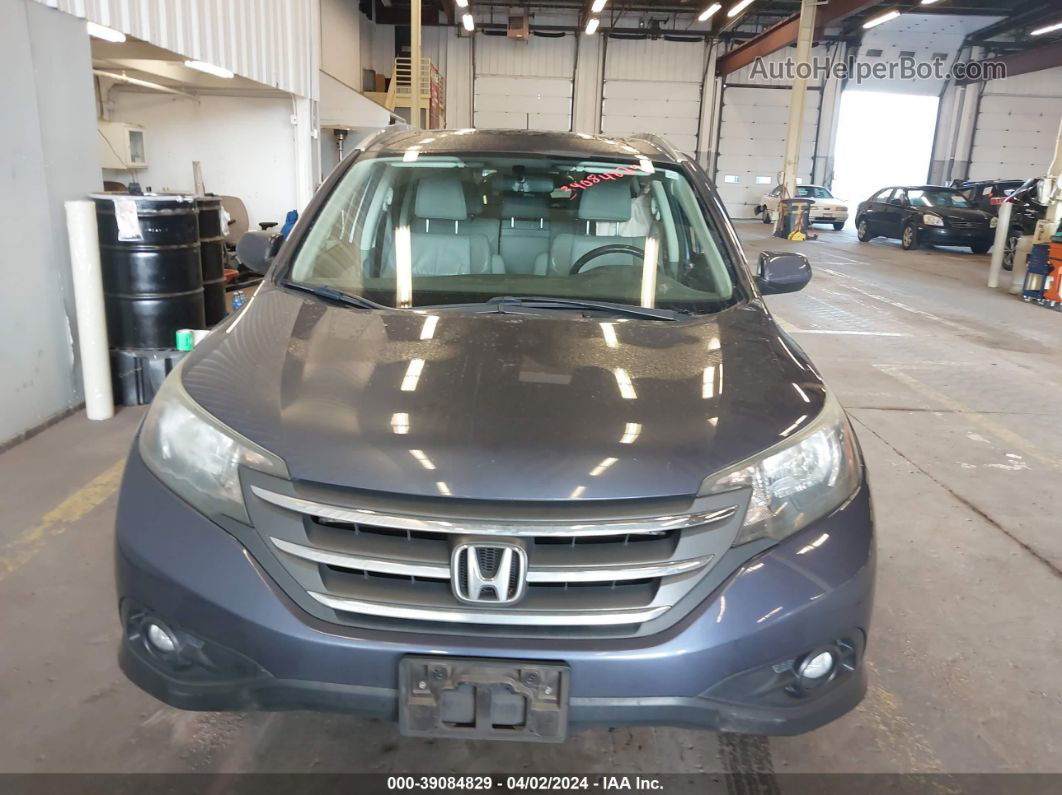 2012 Honda Cr-v Ex-l Blue vin: JHLRM4H75CC013627