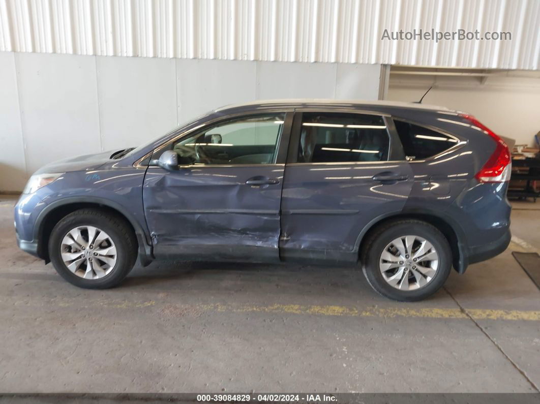 2012 Honda Cr-v Ex-l Blue vin: JHLRM4H75CC013627