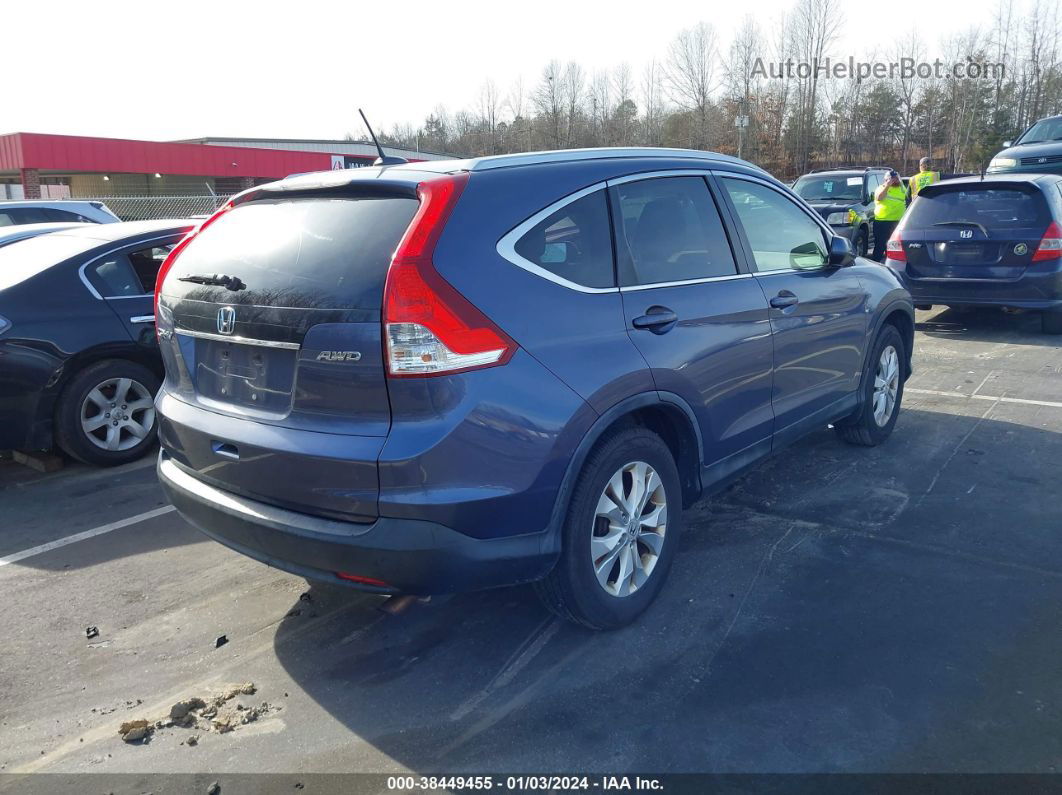 2012 Honda Cr-v Ex-l Light Blue vin: JHLRM4H75CC027141