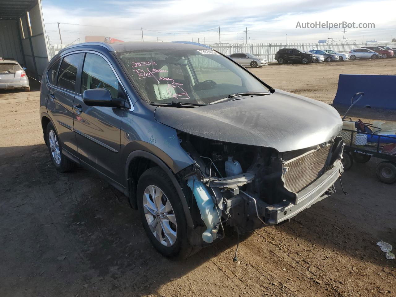 2012 Honda Cr-v Exl Gray vin: JHLRM4H76CC003477