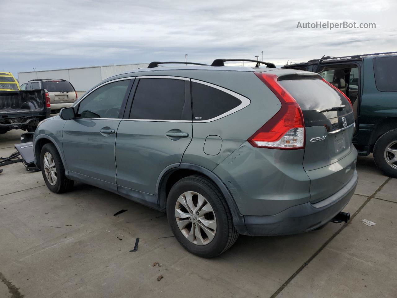 2012 Honda Cr-v Exl Teal vin: JHLRM4H76CC026161