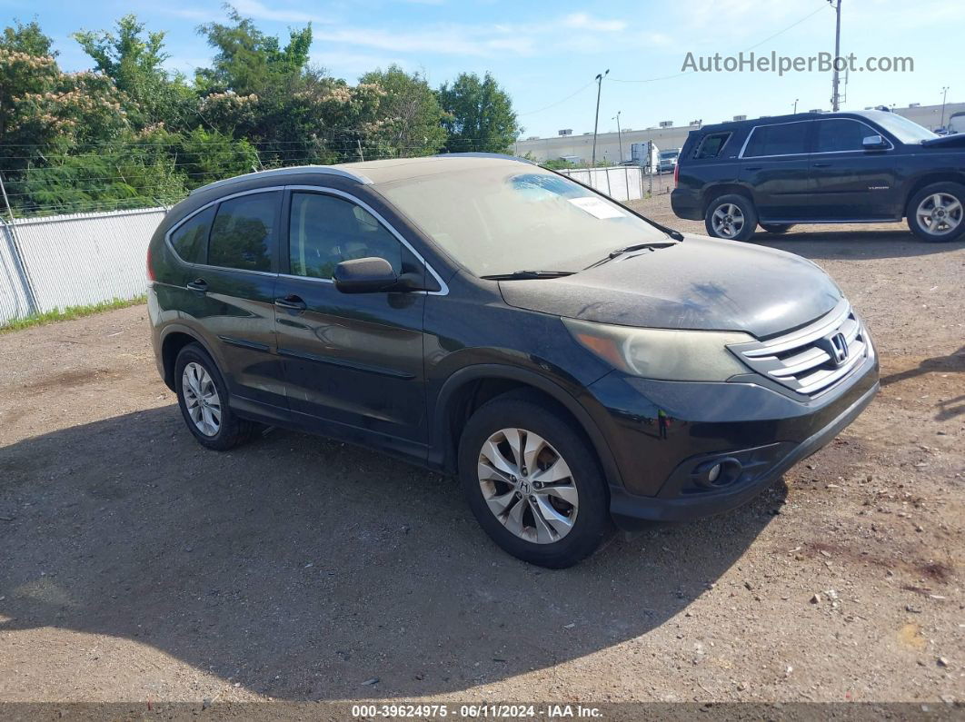 2012 Honda Cr-v Ex-l Black vin: JHLRM4H77CC010065