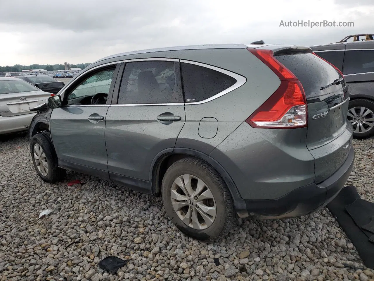 2012 Honda Cr-v Exl Turquoise vin: JHLRM4H78CC008227