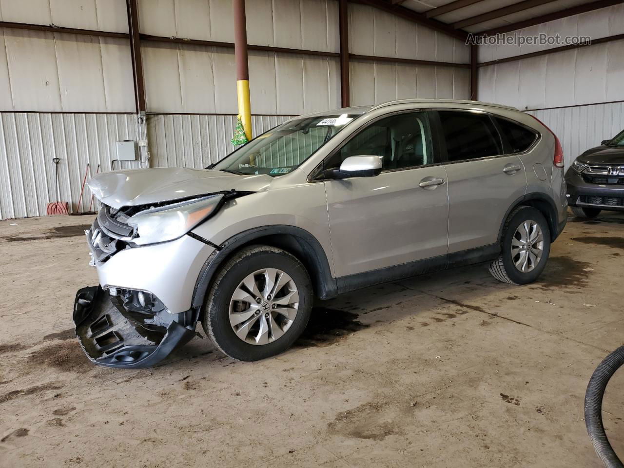 2012 Honda Cr-v Exl Silver vin: JHLRM4H78CC025349