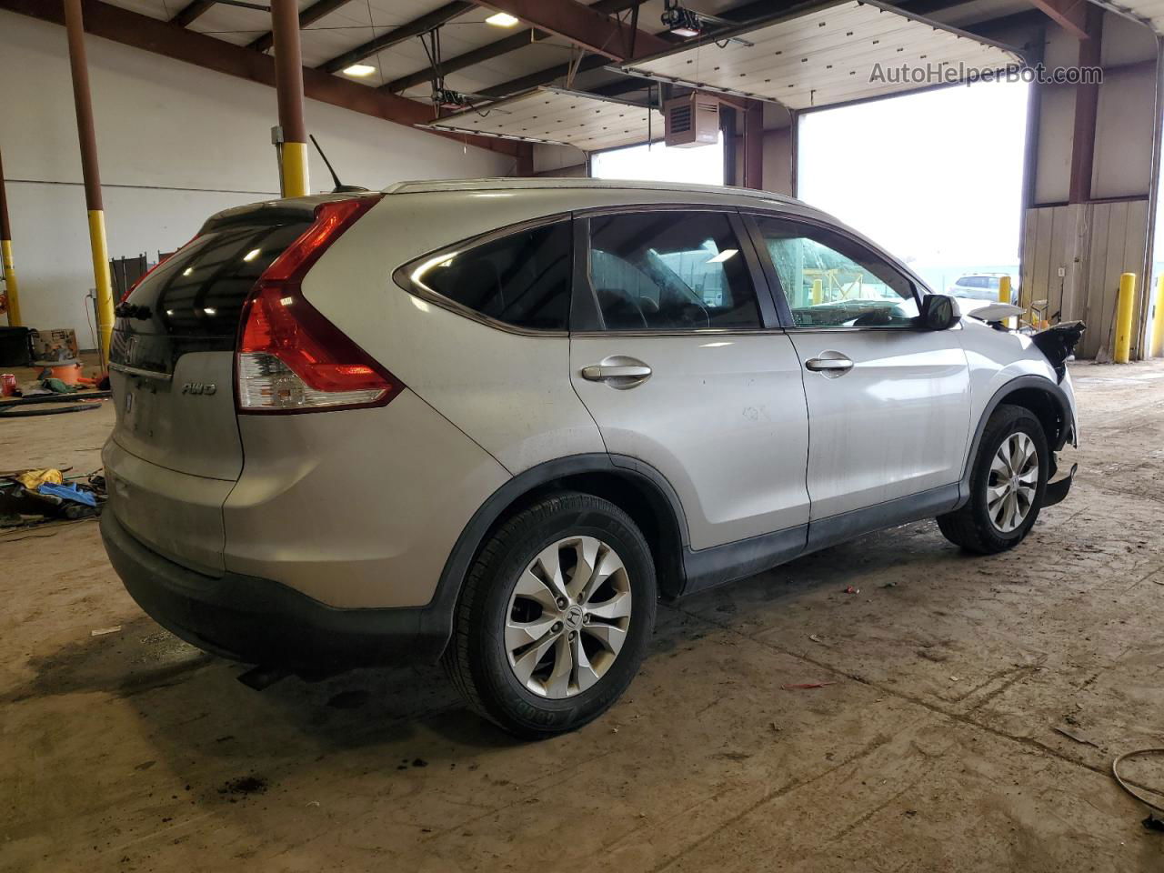 2012 Honda Cr-v Exl Silver vin: JHLRM4H78CC025349