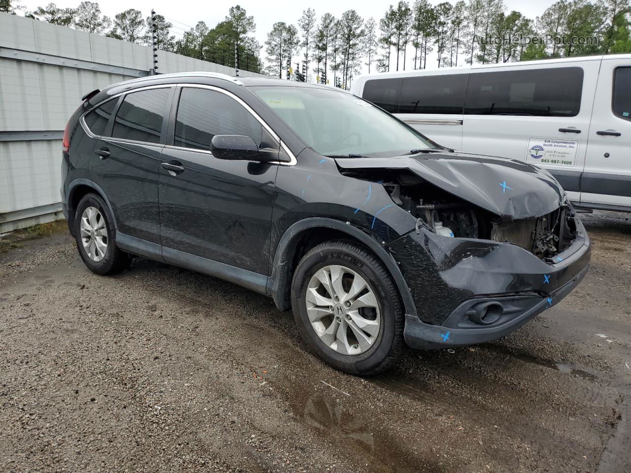 2012 Honda Cr-v Exl Black vin: JHLRM4H79CC001772