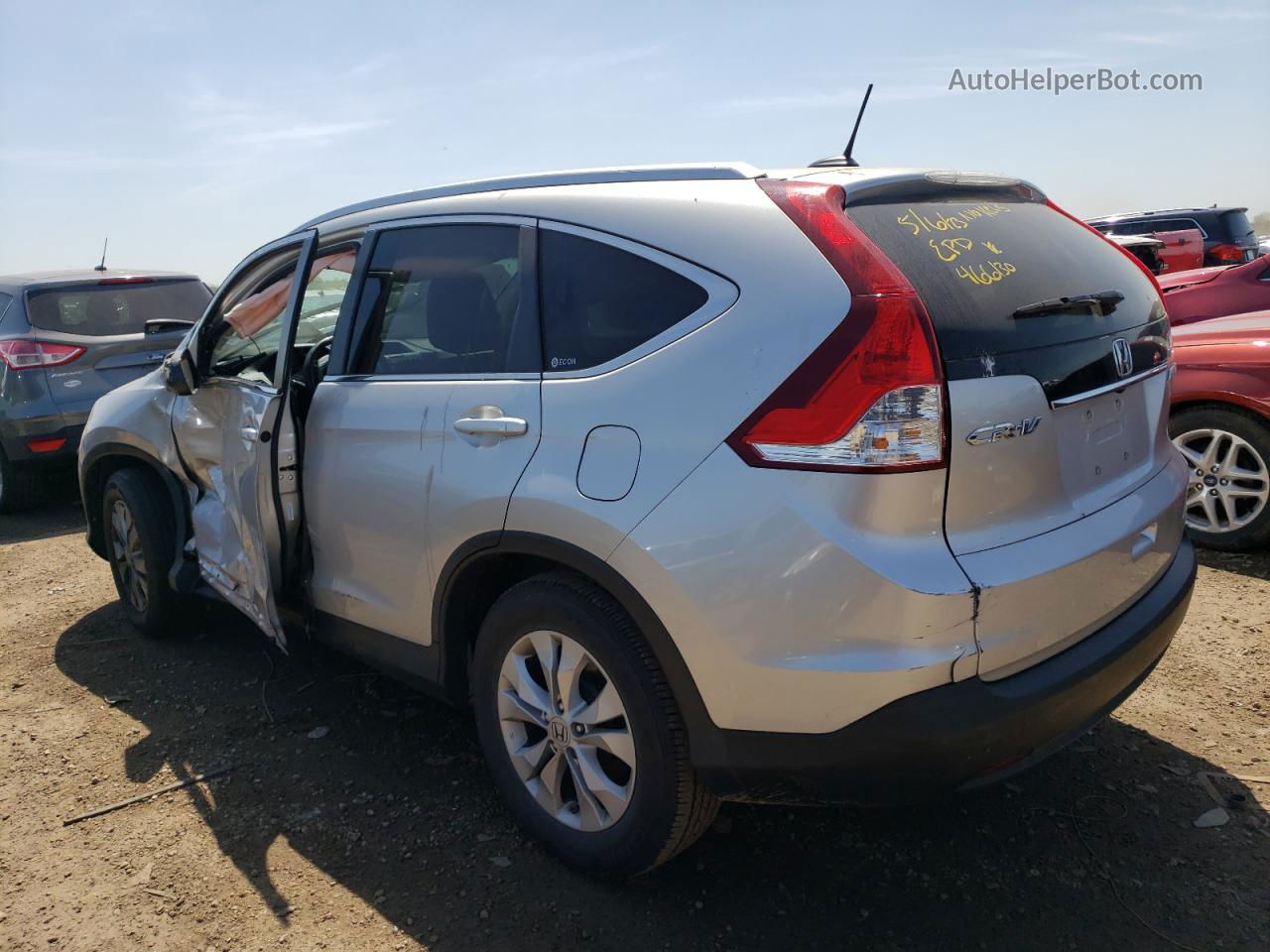 2012 Honda Cr-v Exl Silver vin: JHLRM4H79CC013727