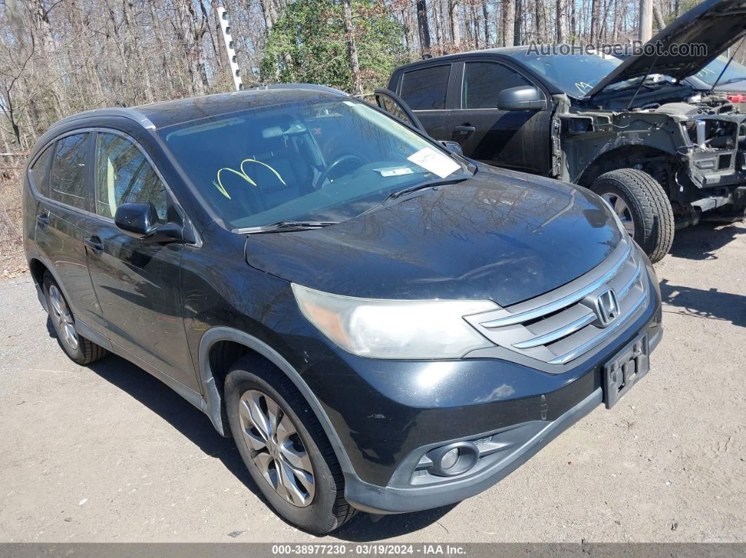 2012 Honda Cr-v Ex-l Black vin: JHLRM4H79CC027501