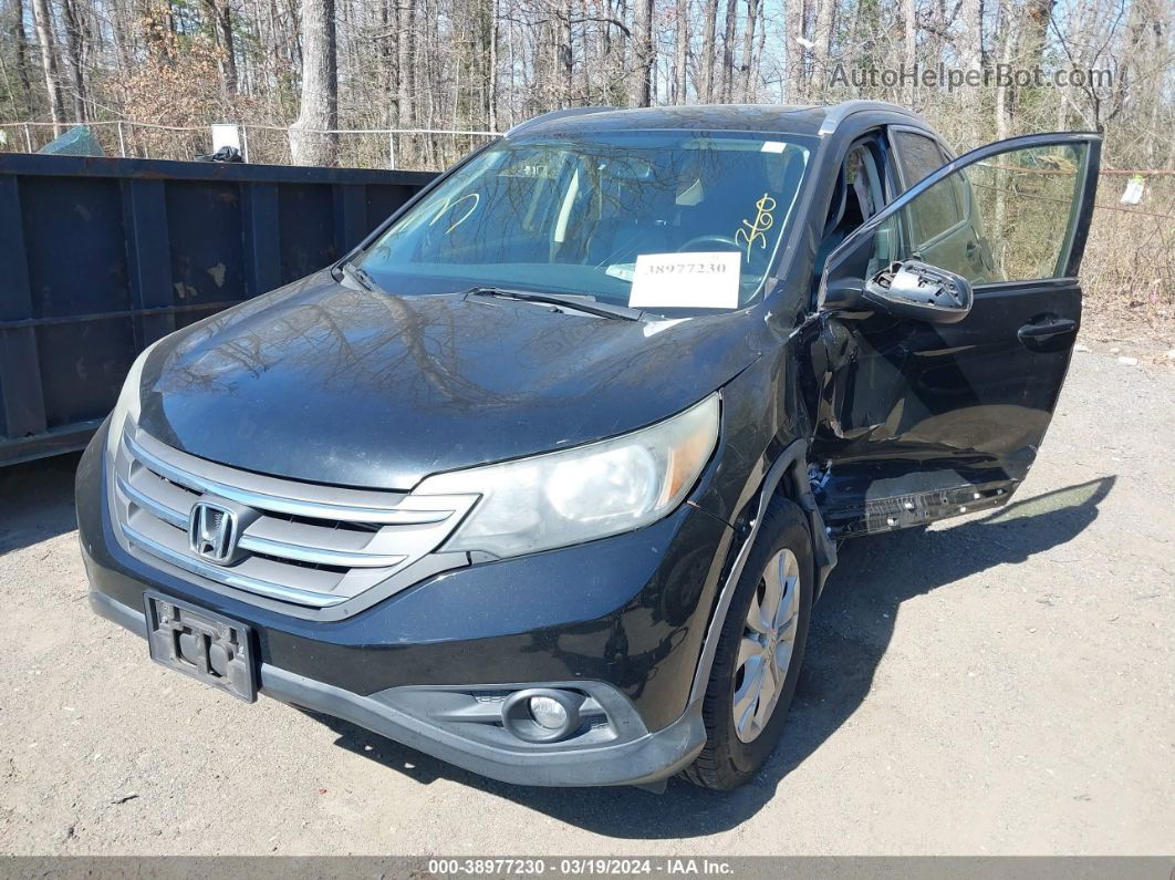 2012 Honda Cr-v Ex-l Black vin: JHLRM4H79CC027501