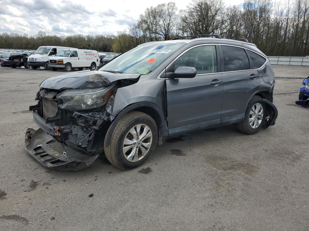 2012 Honda Cr-v Exl Gray vin: JHLRM4H7XCC003336