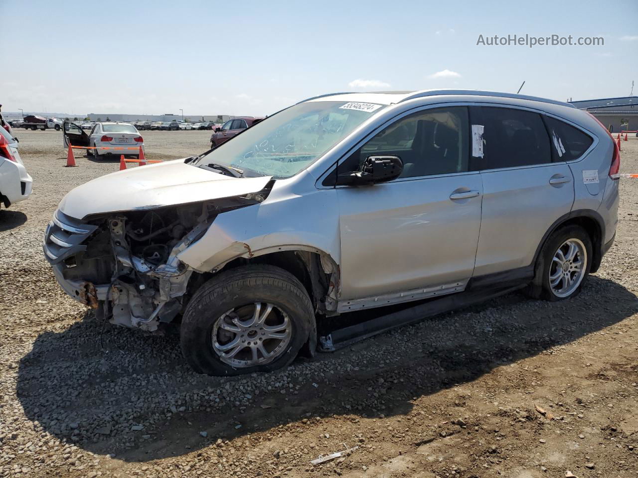 2012 Honda Cr-v Exl Silver vin: JHLRM4H7XCC007337