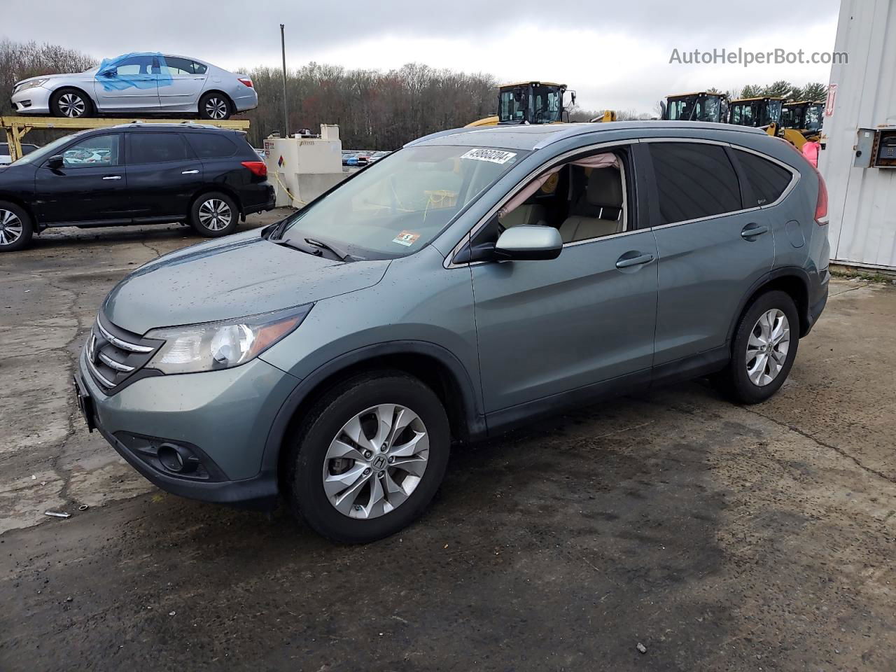 2012 Honda Cr-v Exl Blue vin: JHLRM4H7XCC010643