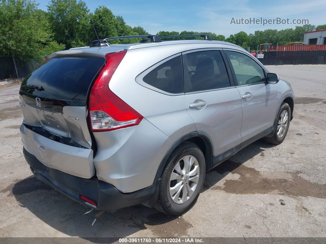 2012 Honda Cr-v Ex-l Silver vin: JHLRM4H7XCC016460