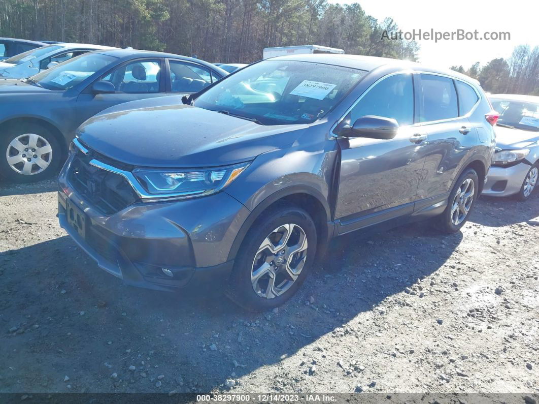 2019 Honda Cr-v Ex Gray vin: JHLRW2H50KX007271