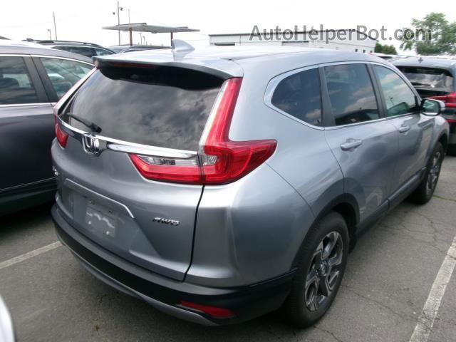 2019 Honda Cr-v Ex Silver vin: JHLRW2H50KX011207