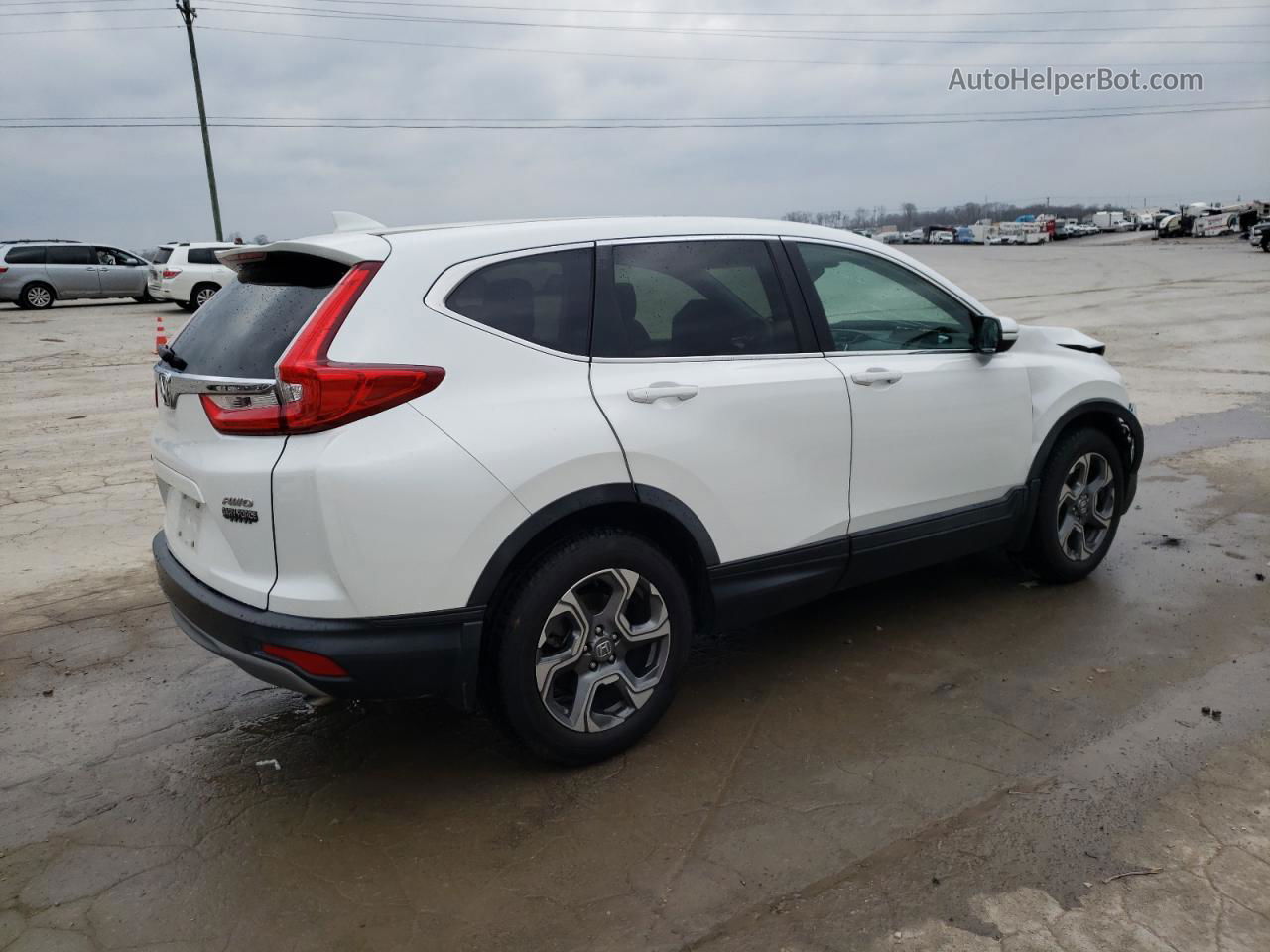 2019 Honda Cr-v Ex Белый vin: JHLRW2H56KX003810