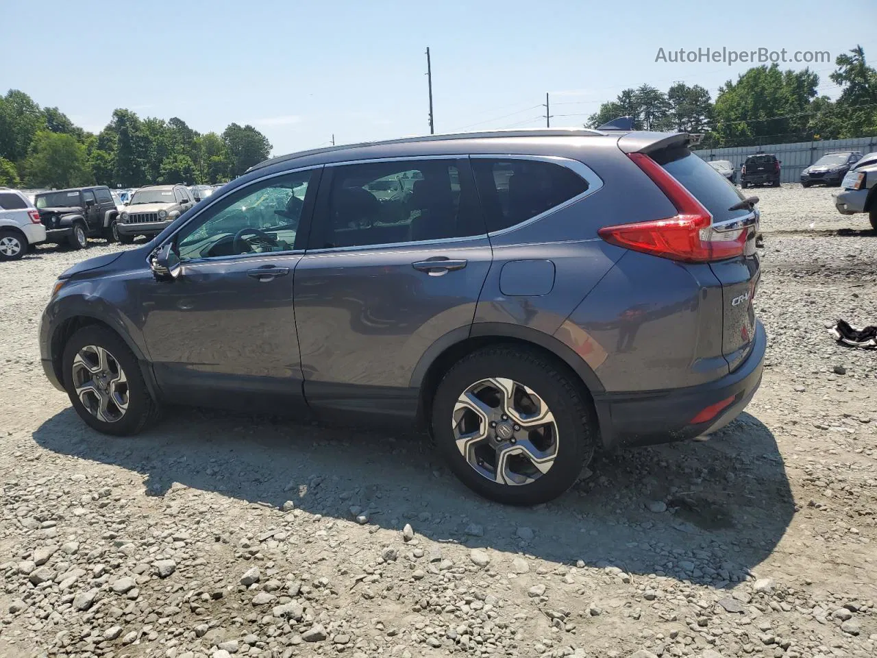 2019 Honda Cr-v Exl Gray vin: JHLRW2H80KX002307