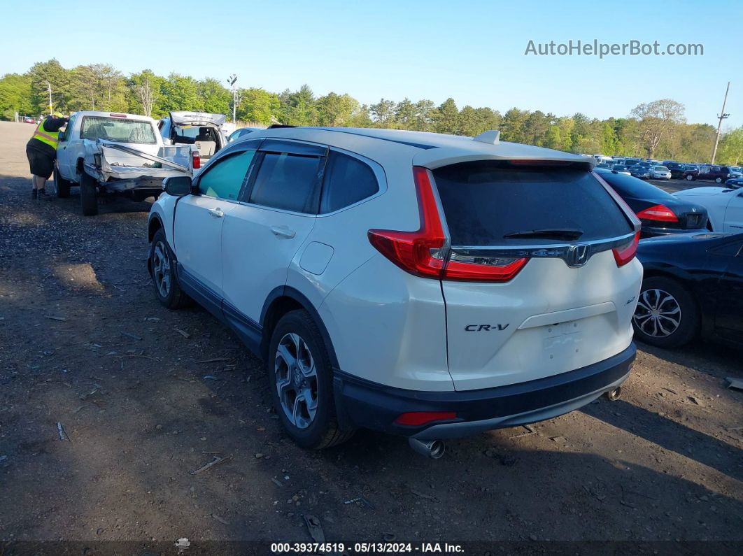 2019 Honda Cr-v Ex-l White vin: JHLRW2H83KX000647