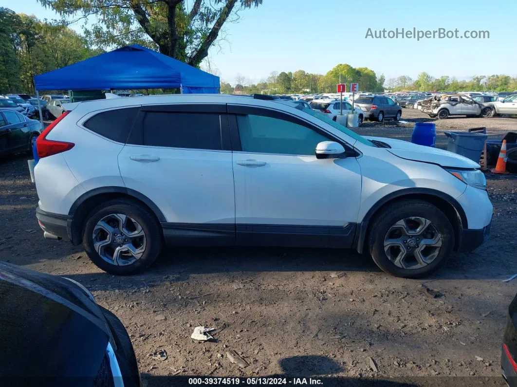 2019 Honda Cr-v Ex-l White vin: JHLRW2H83KX000647