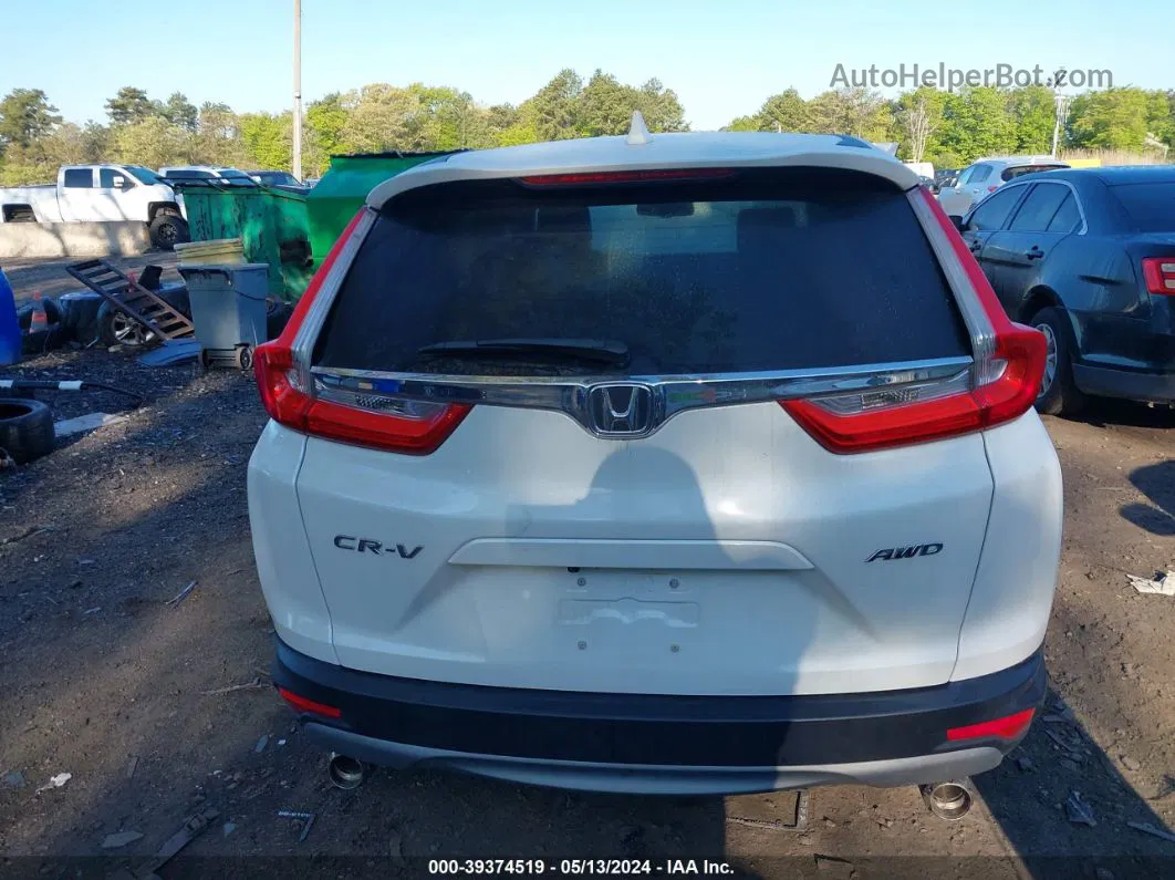 2019 Honda Cr-v Ex-l White vin: JHLRW2H83KX000647