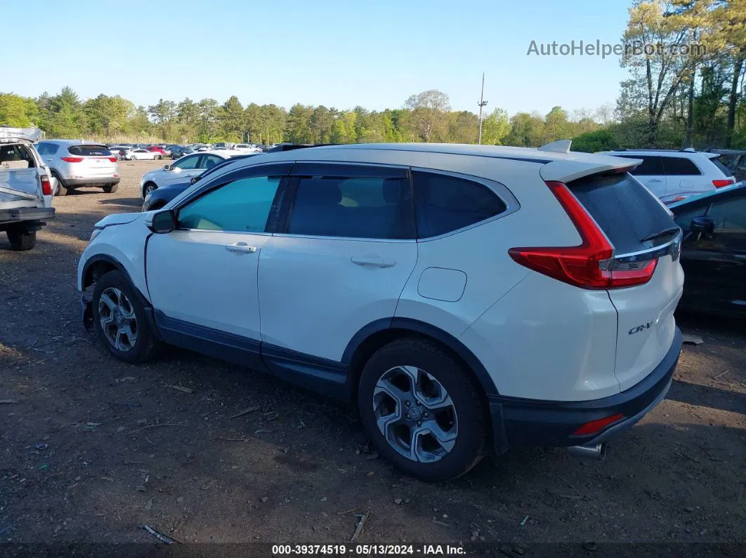 2019 Honda Cr-v Ex-l White vin: JHLRW2H83KX000647