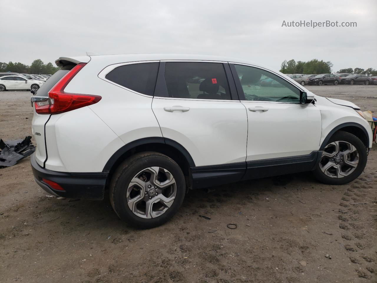 2019 Honda Cr-v Exl White vin: JHLRW2H88KX013524