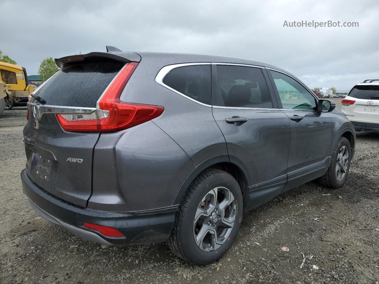 2019 Honda Cr-v Exl Gray vin: JHLRW2H89KX014181