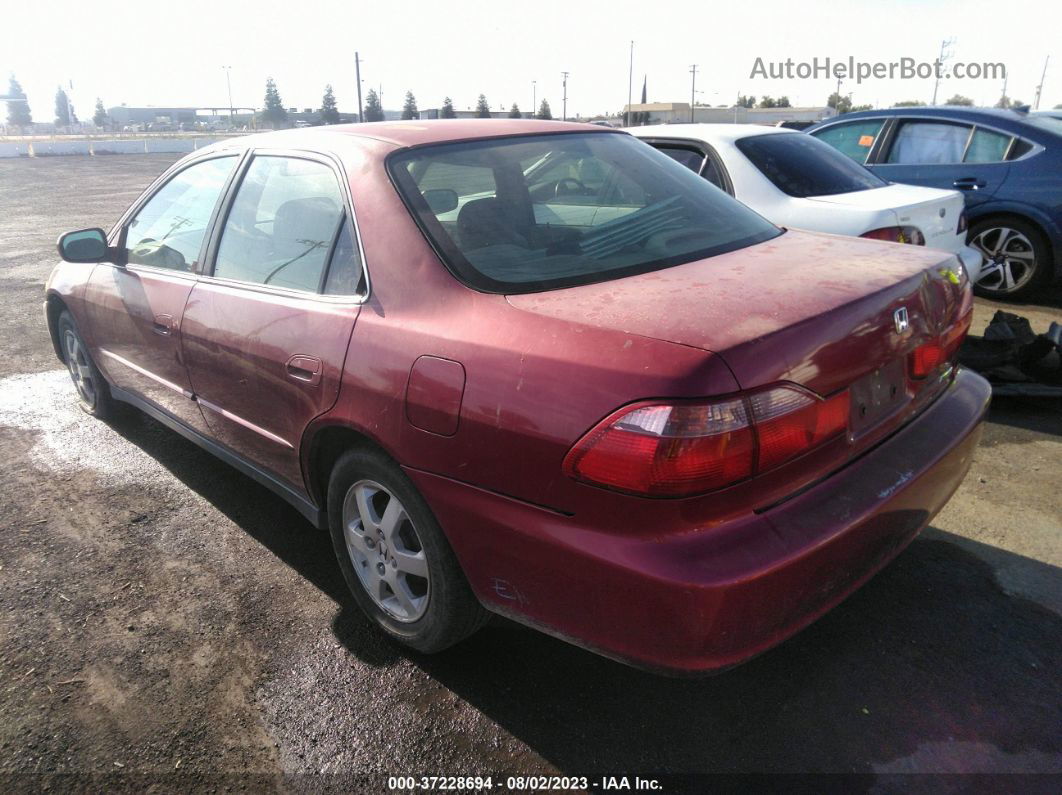 2000 Honda Accord Sdn Se Red vin: JHMCG5673YC011335