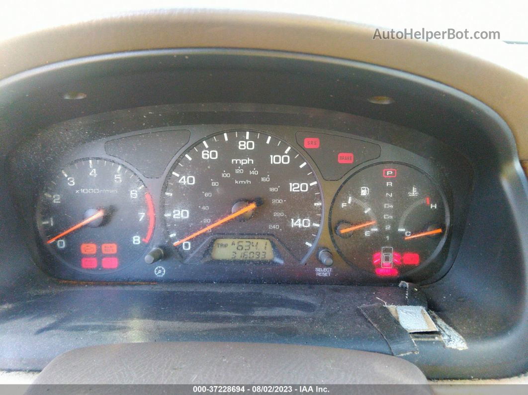 2000 Honda Accord Sdn Se Красный vin: JHMCG5673YC011335