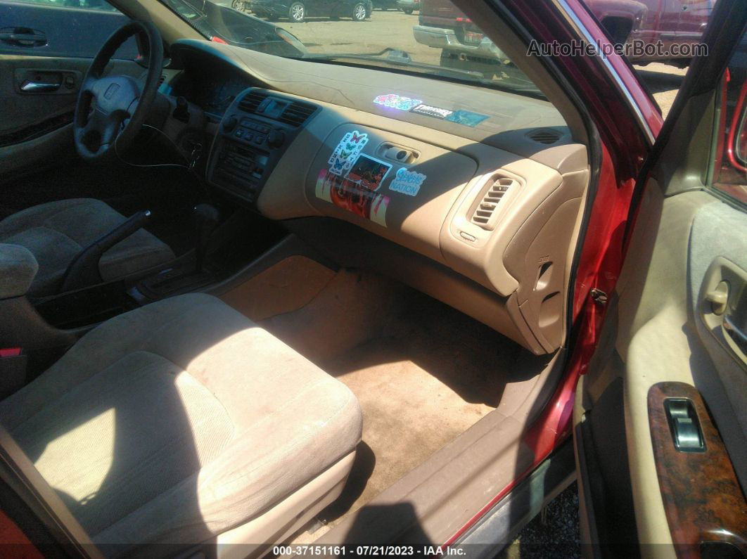 2000 Honda Accord Sdn Se Maroon vin: JHMCG5678YC036229