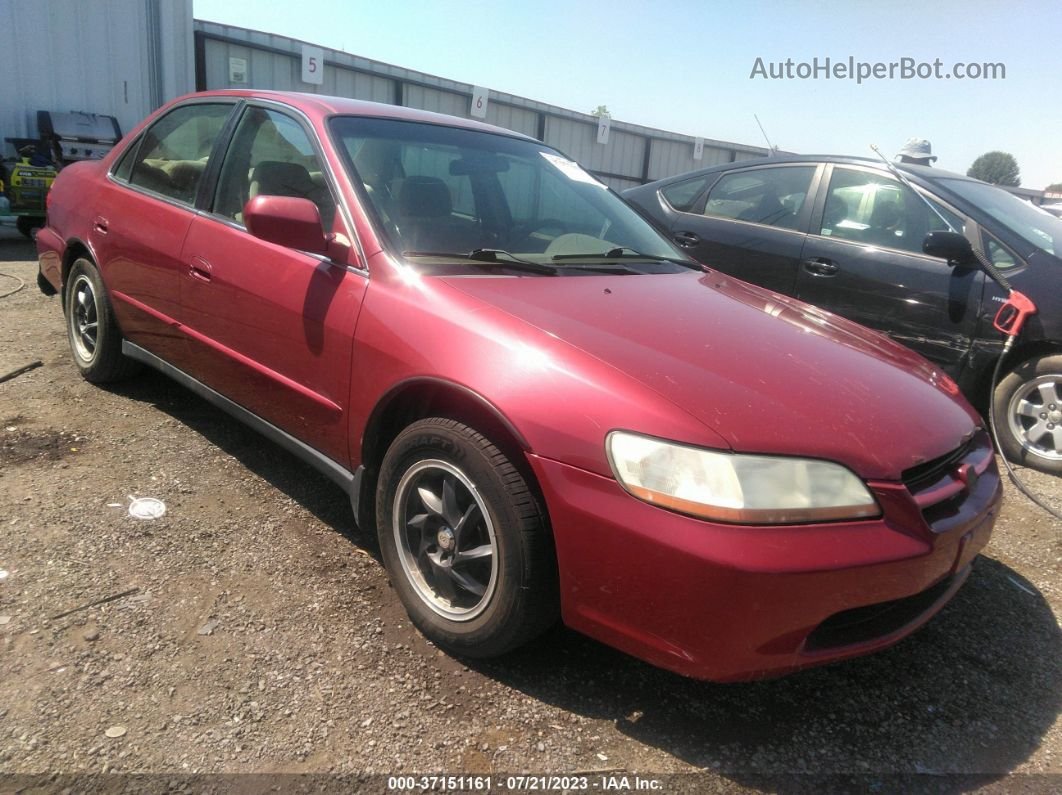 2000 Honda Accord Sdn Se Maroon vin: JHMCG5678YC036229