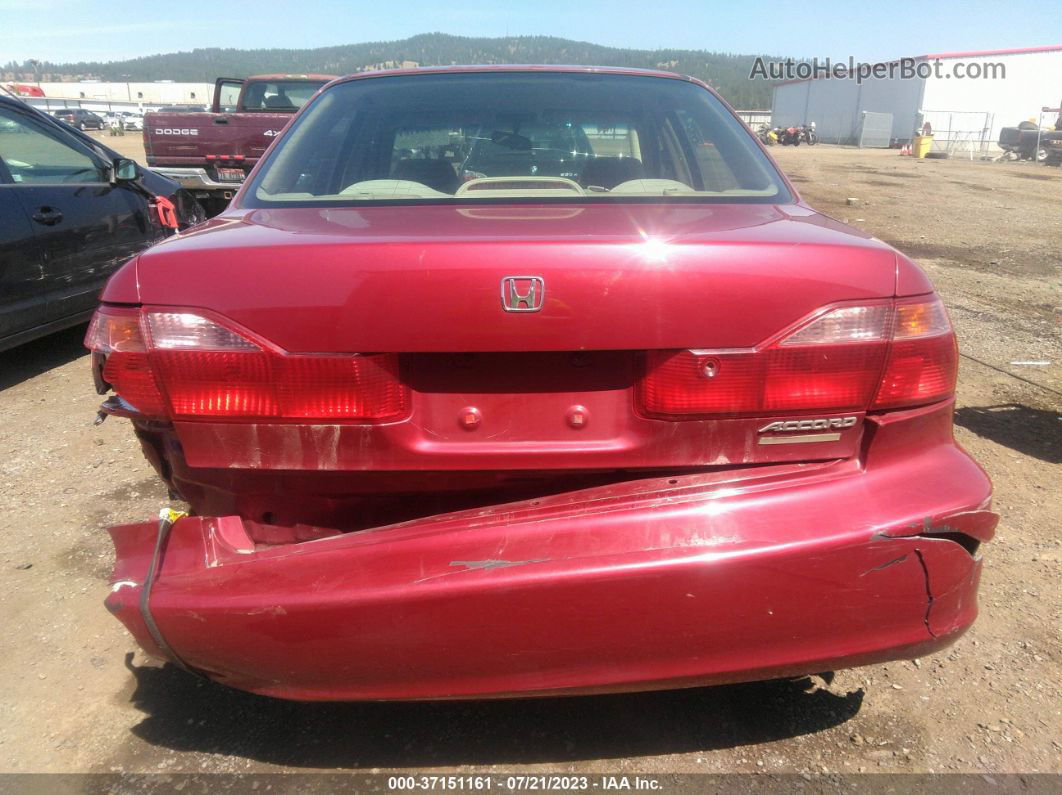 2000 Honda Accord Sdn Se Maroon vin: JHMCG5678YC036229