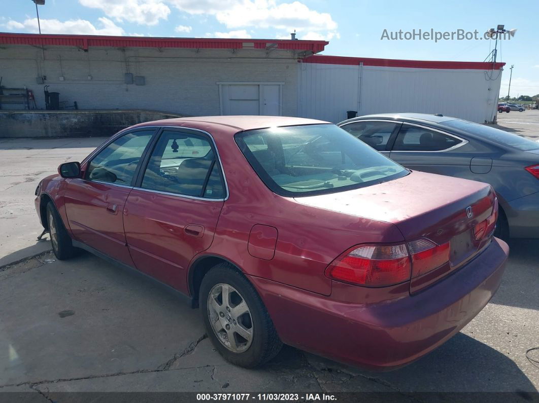 2000 Honda Accord Sdn Se Red vin: JHMCG567XYC005340