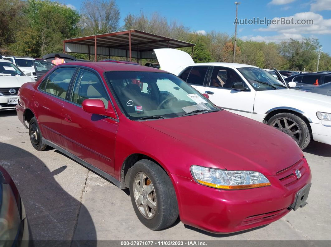 2000 Honda Accord Sdn Se Red vin: JHMCG567XYC005340