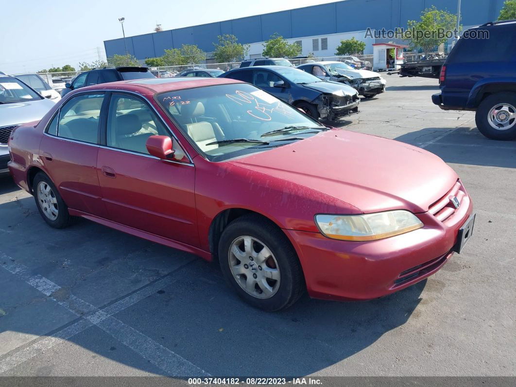 2001 Honda Accord Sdn Ex W/leather Red vin: JHMCG66091C019762