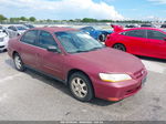 2000 Honda Accord Sdn Se Red vin: JHMCG6699YC020032