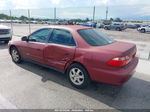 2000 Honda Accord Sdn Se Red vin: JHMCG6699YC020032