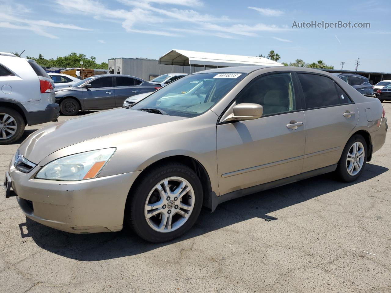 2007 Honda Accord Value Tan vin: JHMCM56107C009786