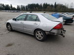 2007 Honda Accord Se Silver vin: JHMCM56307C012253