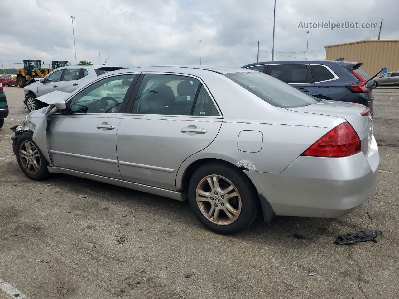 2007 Honda Accord Se Silver vin: JHMCM56307C014441