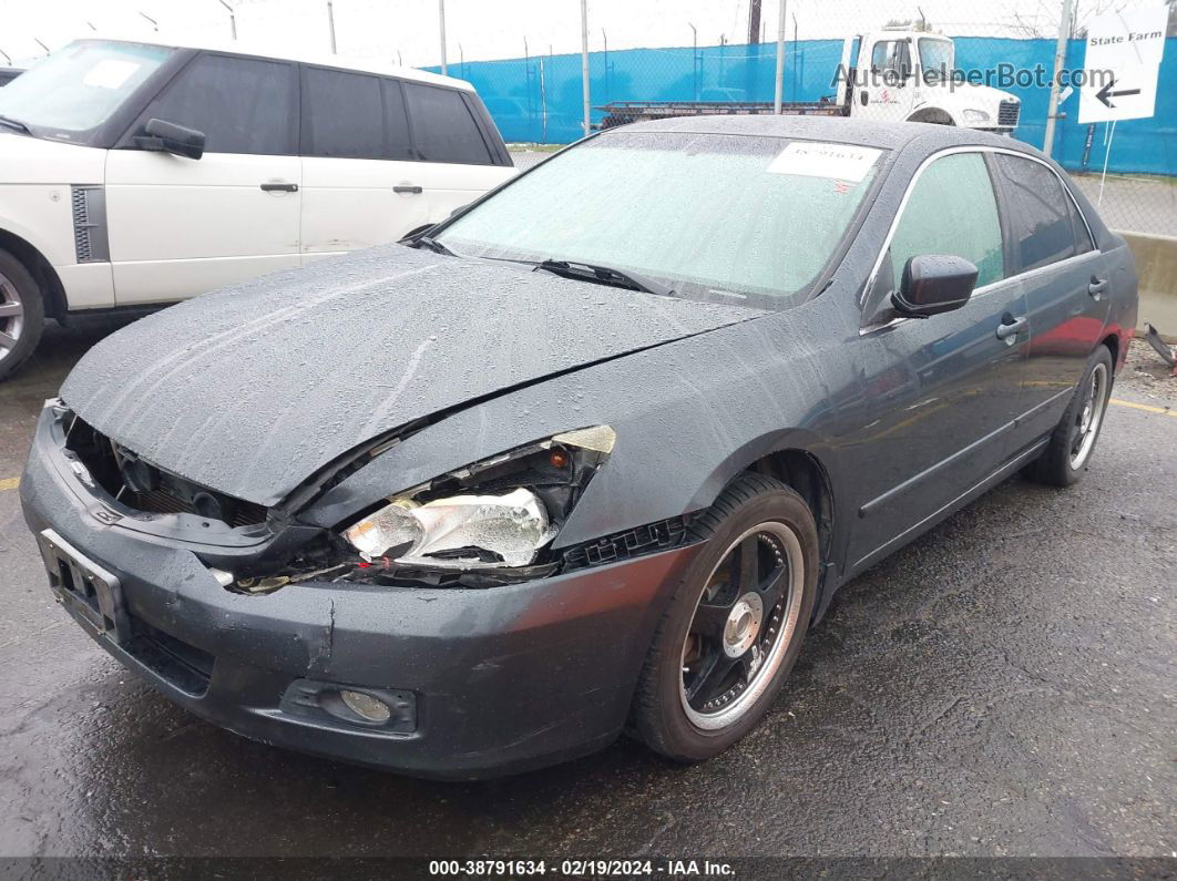 2007 Honda Accord 2.4 Se Gray vin: JHMCM56317C006607