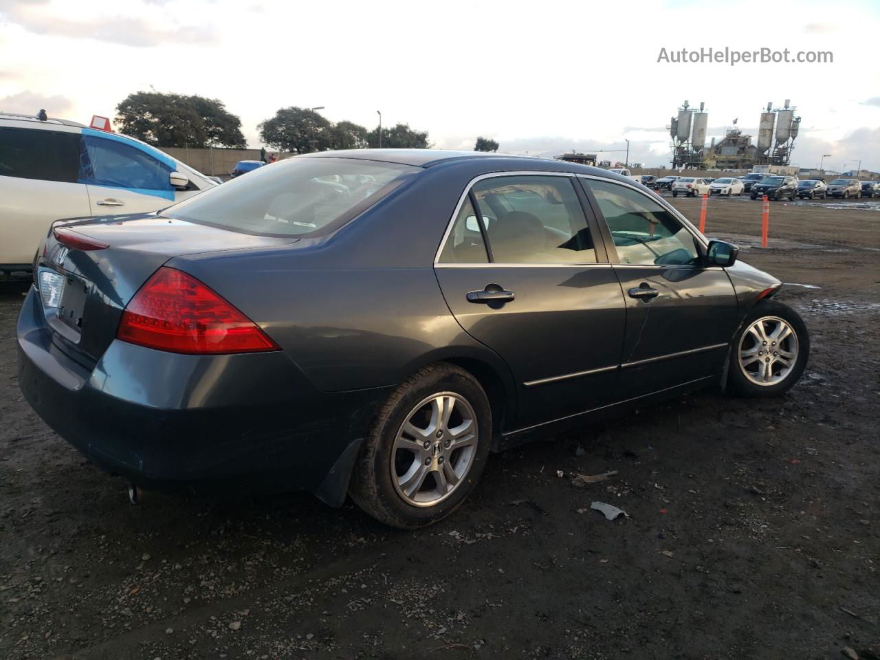 2007 Honda Accord Se Charcoal vin: JHMCM56367C016095