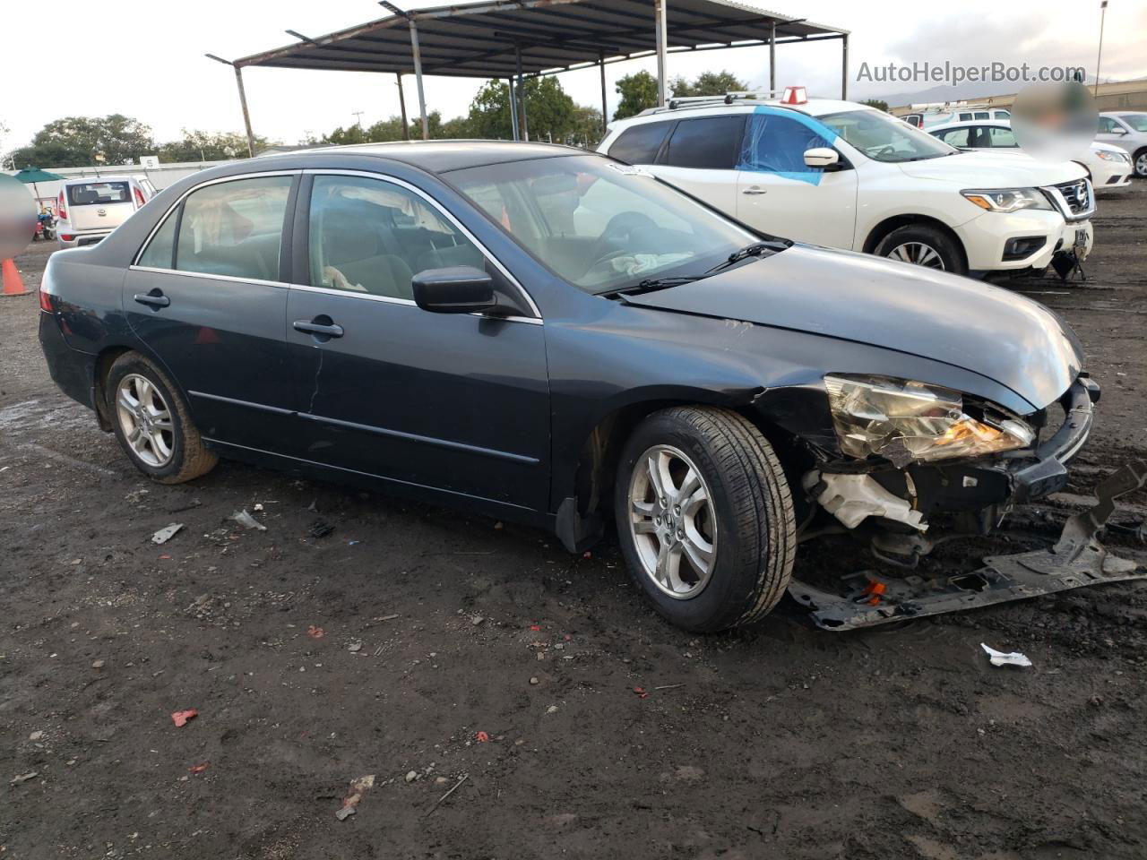 2007 Honda Accord Se Charcoal vin: JHMCM56367C016095