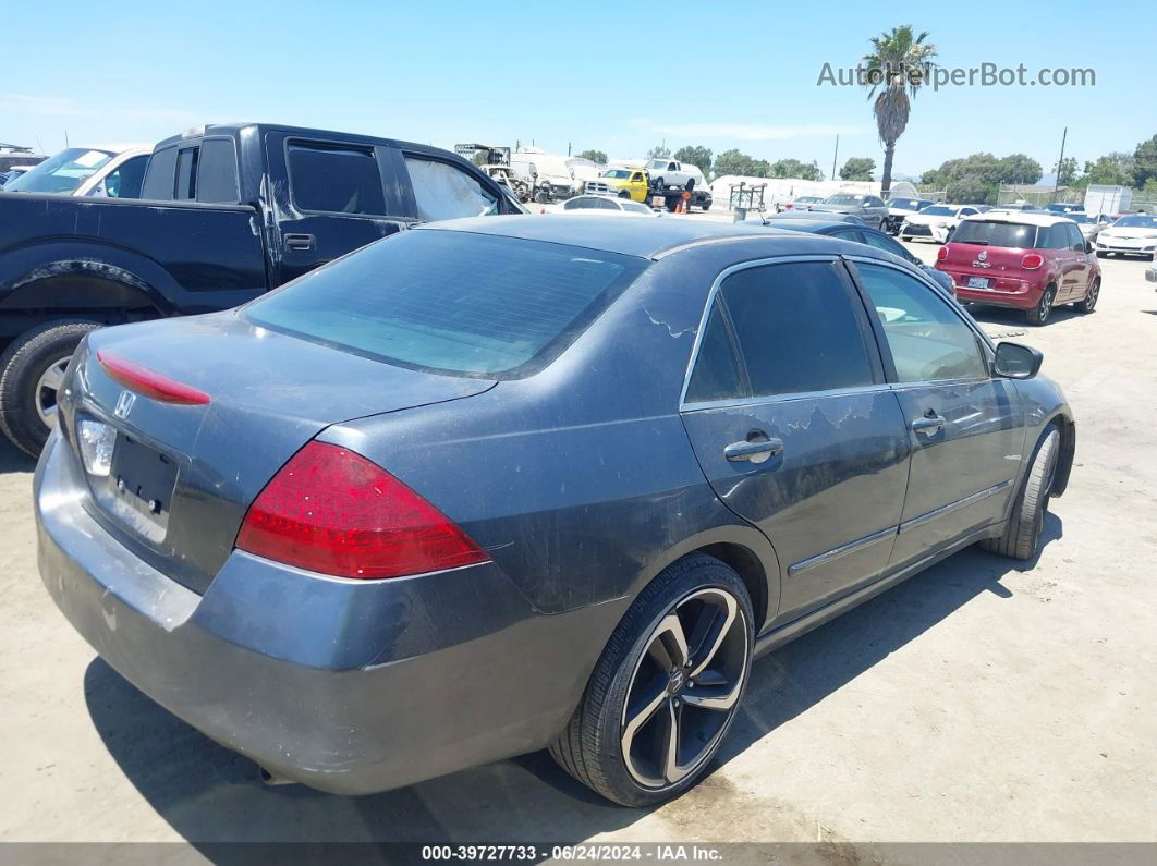 2007 Honda Accord 2.4 Se Gray vin: JHMCM56377C003646