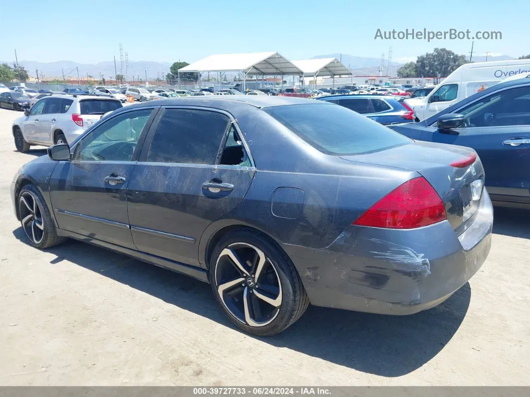 2007 Honda Accord 2.4 Se Gray vin: JHMCM56377C003646