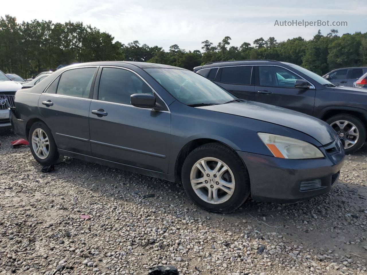 2007 Honda Accord Se Charcoal vin: JHMCM56377C024206