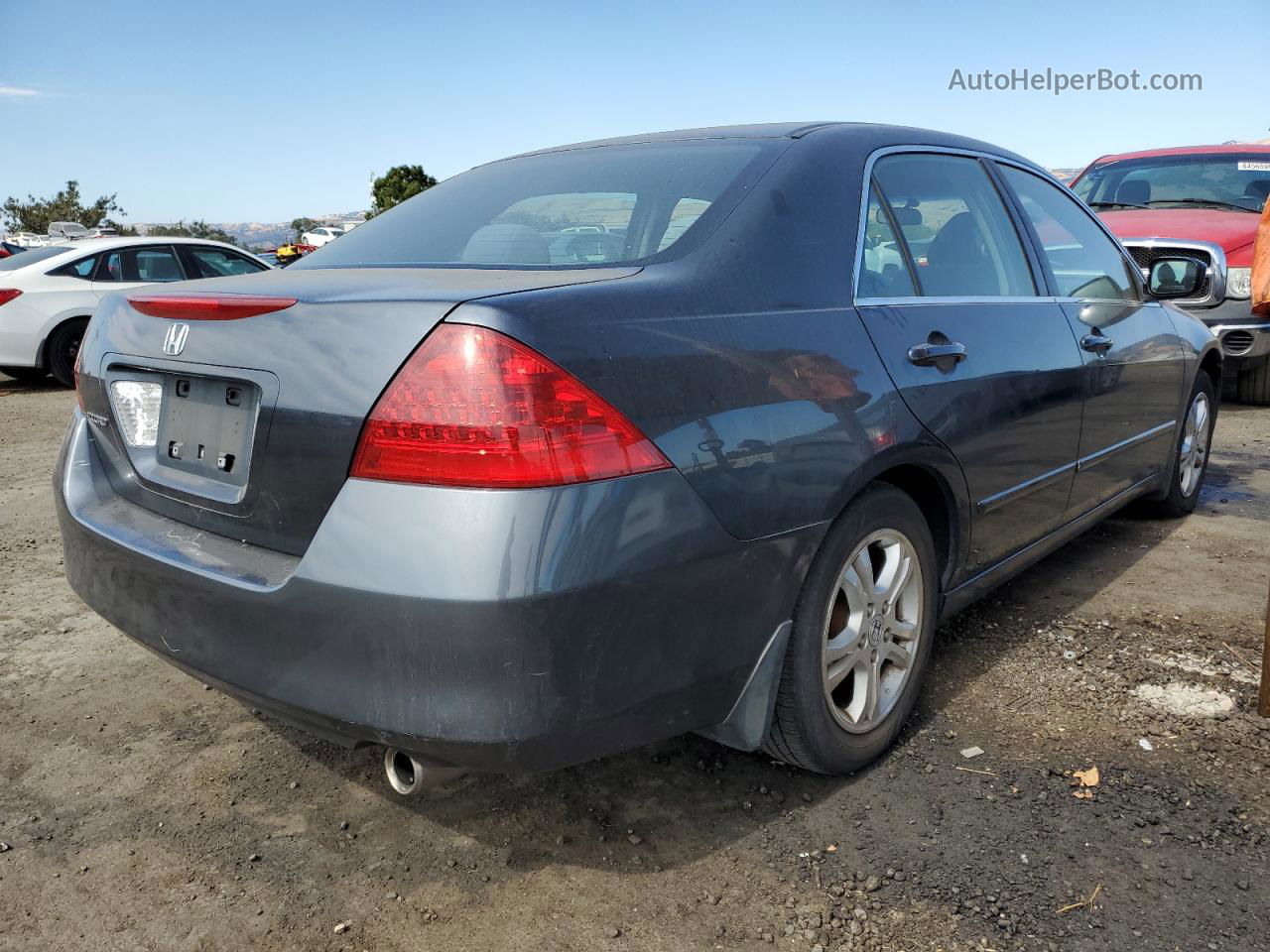 2007 Honda Accord Se Угольный vin: JHMCM56387C003641