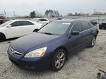 2007 Honda Accord Se Blue vin: JHMCM56387C018690